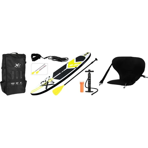 "Special Edition Sup board set - 6-teilig mit FREE SUP Chair - Bis zu 150 kg - 320 cm - Aufblasbar - Gelb/Schwarz image"
