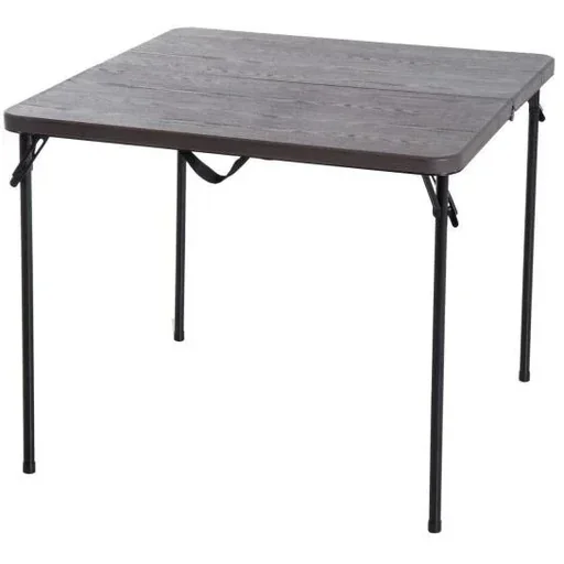 "Klapptisch Campingtisch 86x86cm Metall Kaffeebraun image"