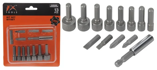 "Bit- und Steckschlüssel Set 13-teilig image"