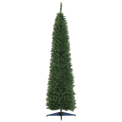 "Weihnachtsbaum Tannenbaum mit Kunststoffständer 499 Spitzen PVC Grün Ø60 x 210 cm image"
