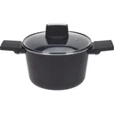 Kasserolle - Eintopf mit Deckel - 20 cm - Schwarz Kasserolle - Eintopf mit Deckel - 20 cm - Schwarz