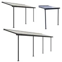 Terrassendach Sierra 230 x 230 cm grau