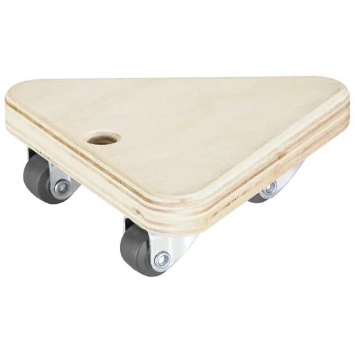 "Transporthilfe MM 1313, 14 x 14 x 14 x 4,5 mm, softe Rollen Ø 20 mm, Multiplexplatte Birke FSC®, Tragkraft 100 kg image"