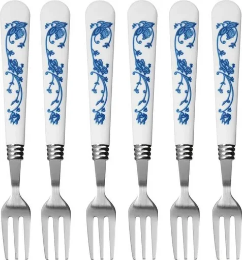 "Kuchengabeln mit Zwiebelmuster, 6 Stück image"
