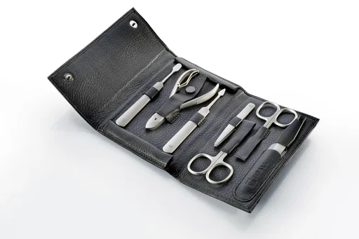 "Leder-Maniküre-Etui, 8-teilig image"