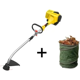 Benzin-Grasschneider mit teilbarem Schneidausleger und Kinzo Gartenabfallsack 30