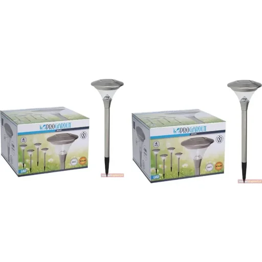 "2x Progarden Solar-Gartenleuchte 4er-Set - 47cm (Schaltet sich automatisch ein) image"