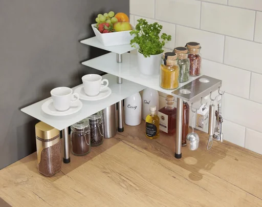 "Glas-Eckregal "Kaffee-Bar" image"