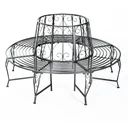 Baumbank Rundbank 360° Metall Ø160cm