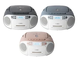 CD Radio Boombox mit DAB+/UKW-Radio, MP3/CD, Kassette und AUX-IN, pink
