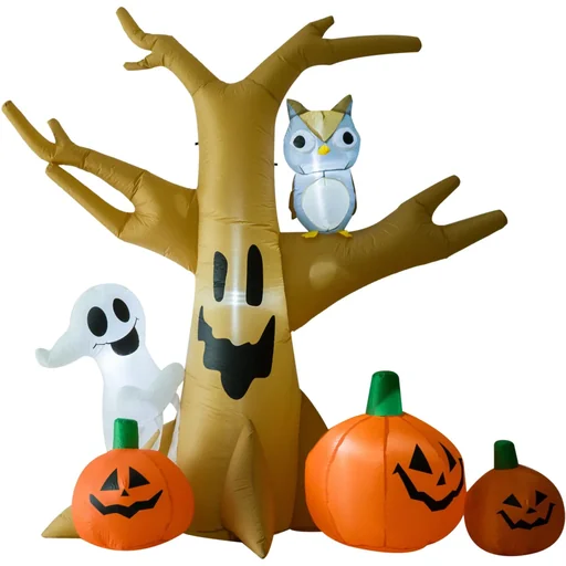 "Halloween aufblasbarer Spukbaum mit Beleuchtung 240 cm image"