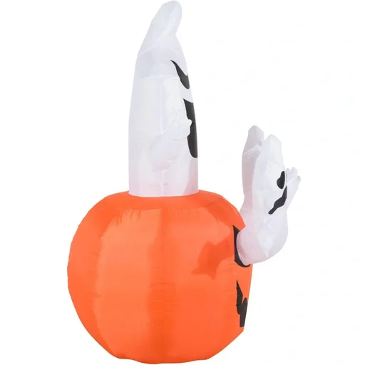 "Aufblasbarer Kürbis mit Gespenstern Halloween Deko LED image"