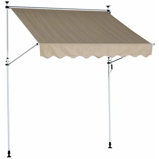 "Markise Klemmmarkise Beige 300 x 150cm image"