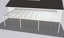 Terrassendach Premium, weiß, 10140 x 5060 mm - Polycarbonat Stegplatten 16 mm, opal