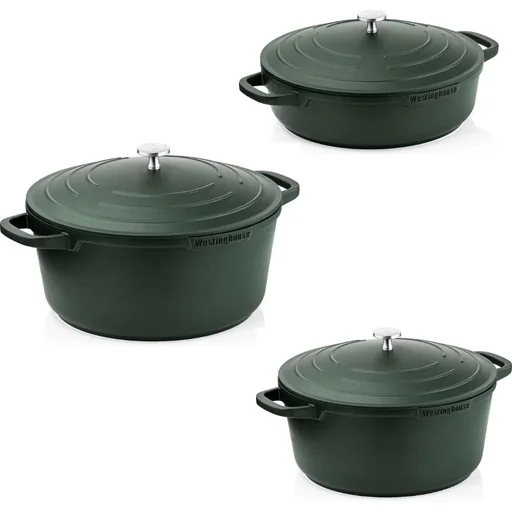 "Performance Series Töpfe & Pfannen - Bratpfanne 28 cm + Bratpfanne 28 cm + Bratpfanne 24 cm - Grün image"