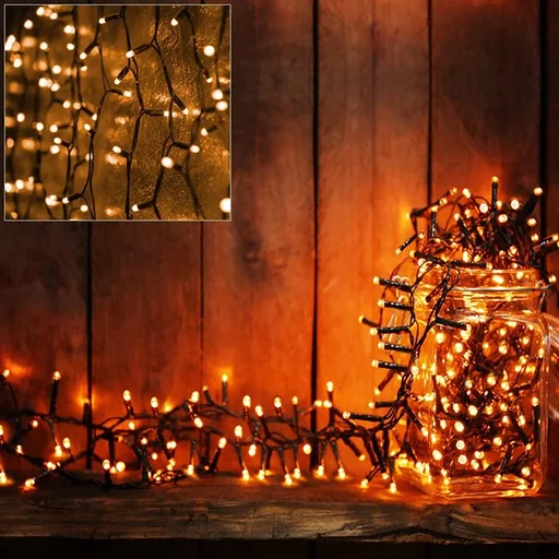 "Lichterketten Weihnachten warm weiß 6m Timer image"