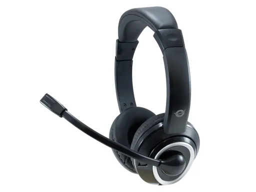 "Headset USB 2m Kabel,Mikro,Fernb. Stereo sw image"
