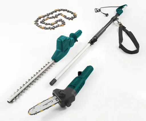"3 in 1 Elektrisches Multi-Tool "GM EMT 500/7" mit Teleskopstiel und Tragegurt + Sägekette Titan 3/8" LP 1,3-36 image"
