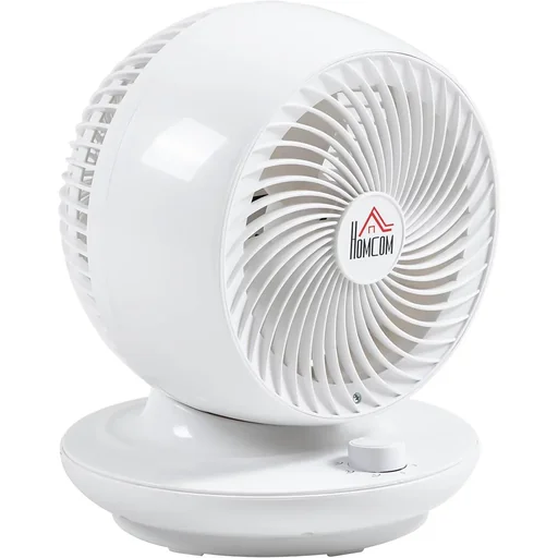 "Tischventilator Umluftventilator 90° Kippfunktion 70° Oszillation 3 Geschwindigkeiten ABS Kunststoff l Ø27 x 34H cm image"