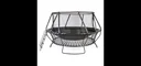 Freebound Trampolin BOWL, 416 cm mit Sicherheitsnetz, Outdoor-Trampolin, 416 cm, rund, für Kinder und Erwachsene