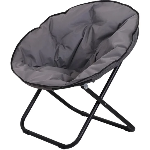 "Klappstuhl Klappsessel Campingstuhl Gartenstuhl faltbar Grau 80 x 80 x 75 cm image"