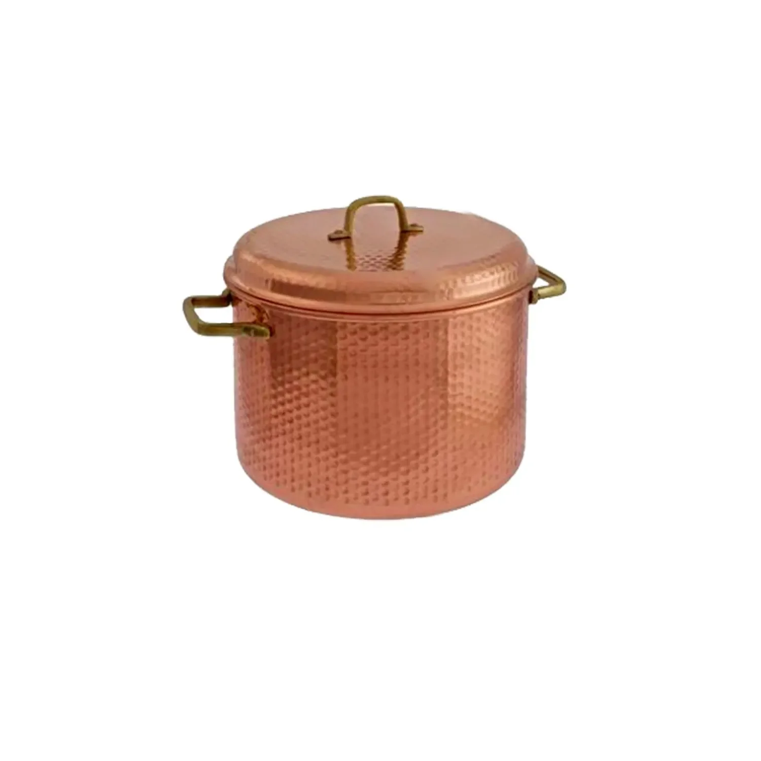 Kupfertopf Gehämmert Mit Griffen, 24 cm - Traditionelles Kochgeschirr für Tinten
