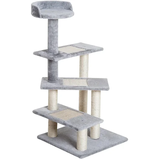 "Kratzbaum Katzenbaum Spielbaum Treppe 5 Schichte Grau image"