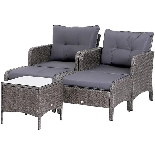"Rattan Sofagarnitur als 5-teiliges Set image"