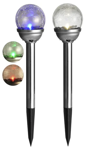 "LED Solarlampe Glaskugel 2er Set image"