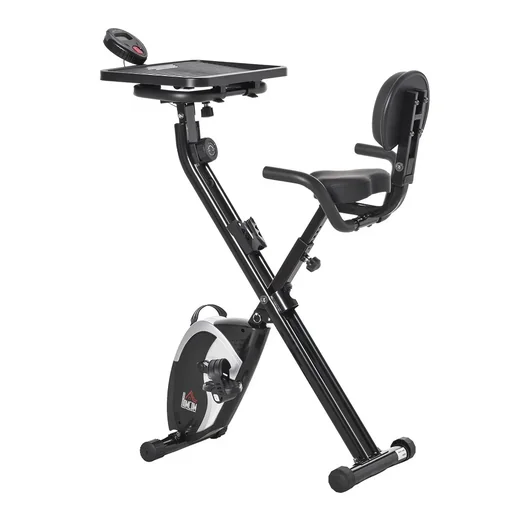 "Heimtrainer Fahrradtrainer 1,5 kg Schwungrad Trimmrad mit 8 stufig einstellbarem Magnetwiderstand Rädern Stahl ABS Schwa image"