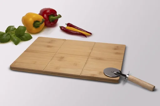 "Pizzaschneidebrett mit Pizzaschneider image"