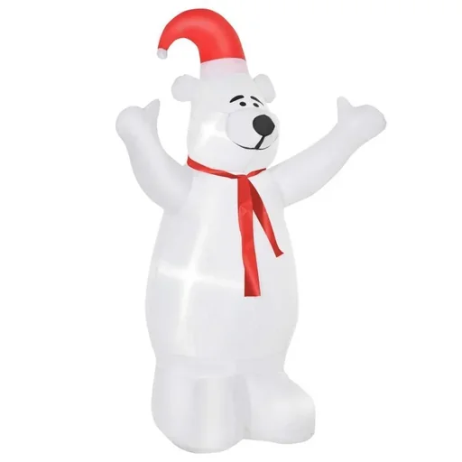 "Aufblasbarer Weihnachts-Eisbär 1,72 m Weihnachtsdekoration image"