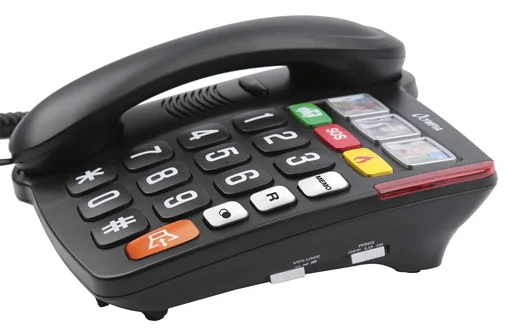 "Großtastentelefon mit extra großen Tasten und 3 Notfallknöpfen. image"