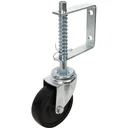 Fixman Zaunlenkrolle unter Federdruck 100 mm, 57 kg