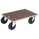 Transporthilfe MM 1148, 78 x 59 x 26 cm, harte Rollen Ø 200 mm, Rollenlager, Multiplex Platte FSC®, Tragkraft 750 kg