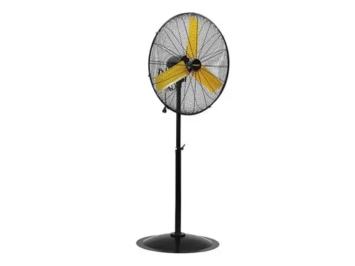"Freistehender Ventilator Stahl Ø 76 cm Schwarz/Gelb image"