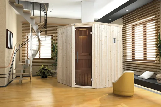 "Elementsauna KIRUNA 2 Glastür mit 230V 4,5 KW OS-Ofen image"