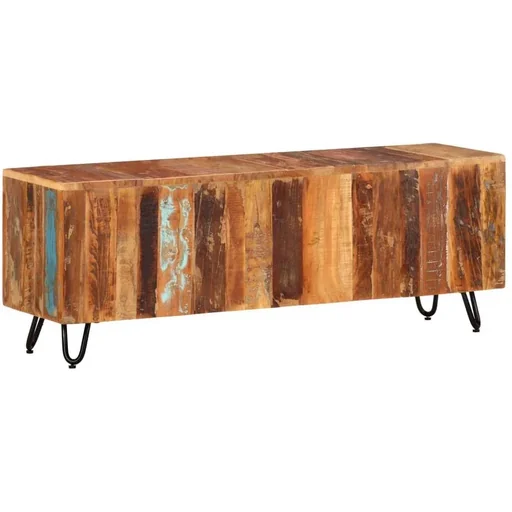 "TV-Schrank 110x30x40 cm aus massivem recyceltem Holz image"