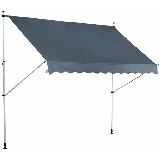 "Markise Klemmmarkise Grau 300 x 150cm image"