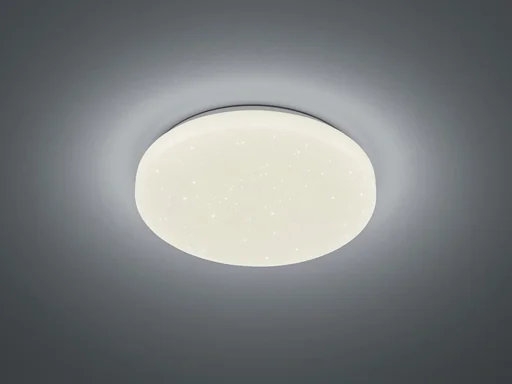 "LED-Deckenleuchte CHARA, 12 W RGB-LED, 3000K, 950 lm, weiß, Fernbedienung, dimmbar, Starlight Cover image"