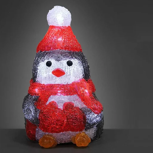 "Pinguin LED Figur - mit Batterien - 15x11x18-5Cm image"