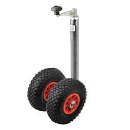Doppelstützrad mit Luftreifen - 300 kg