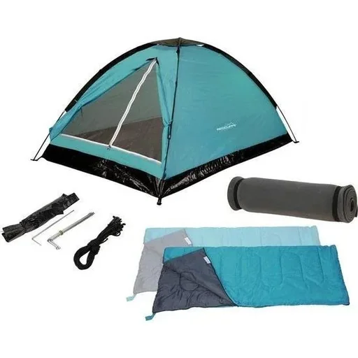 "Camping-Set - 2 Personen - Zelt (120x200x100 cm) + Schlafsäcke + Matten image"