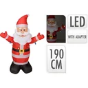 Aufblasbarer Weihnachtsmann - mit farbigen Lichtern - 190 cm