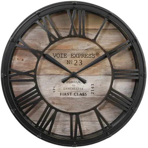 "Vintage-Uhr - 90 cm - Metall - Schwarz image"
