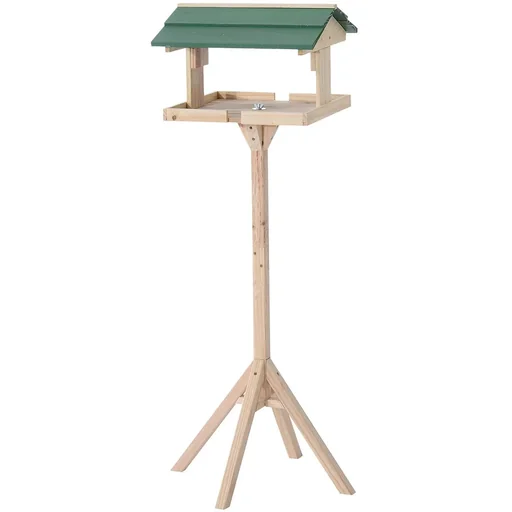 "Vogelhaus Vogel Futterhaus mit Ständer Kiefer image"