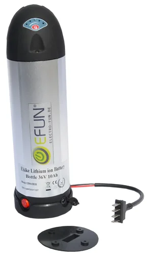 "Akku Lithium Ionen 36 Volt 10 Ah BOTTLE E-Bike E-FUN image"