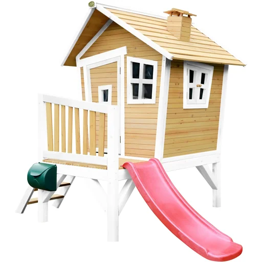 "Robin Spielhaus Braun/Weiß - Rote Rutsche image"