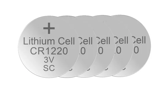 "Lithium Knopfzelle CR1220, 3 Volt - 5 Stück image"
