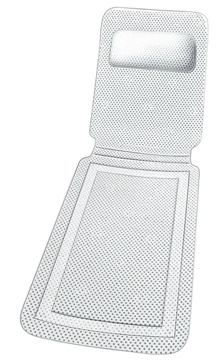 "Wanneneinlage Komfort mit Nackenpolster! Soft Badewannenmatte XL image"